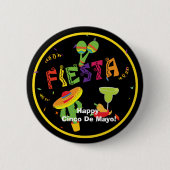 Fiesta Celebration Cinco De Mayo Party Button BUTT (Vorderseite)