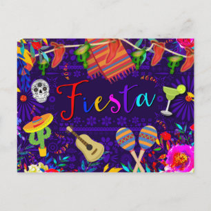Fiesta Celebration Geburtstagsparty Cinco De Mayo Postkarte