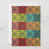 Fiesta Chalkboard Wedding Einladung (Rückseite)