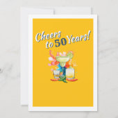 Fiesta Cheers to 50 Years Mexican Themed Birthday Einladung (Rückseite)