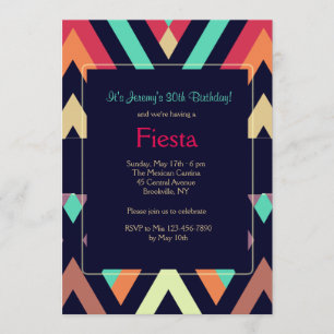 Fiesta Chevron Einladung