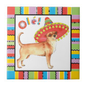 Fiesta Chihuahua Fliese (Vorderseite)