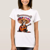 Fiesta Chihuahua - Gitarrenserenade mit Sombrero T-Shirt (Vorderseite)