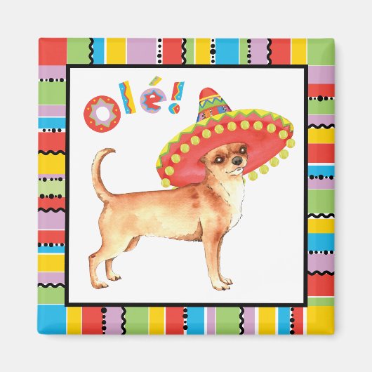 Fiesta Chihuahua Magnet (Vorne)