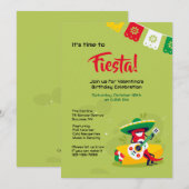 Fiesta Chili Pepper Mann Einladung (Vorne/Hinten)