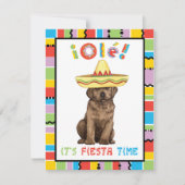 Fiesta Chocolate Labrador Einladung (Vorderseite)