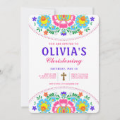 Fiesta Christening Einladung (Vorderseite)