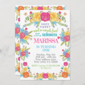 Fiesta, Cinco de mayo Birthday Einladung (Vorne/Hinten)