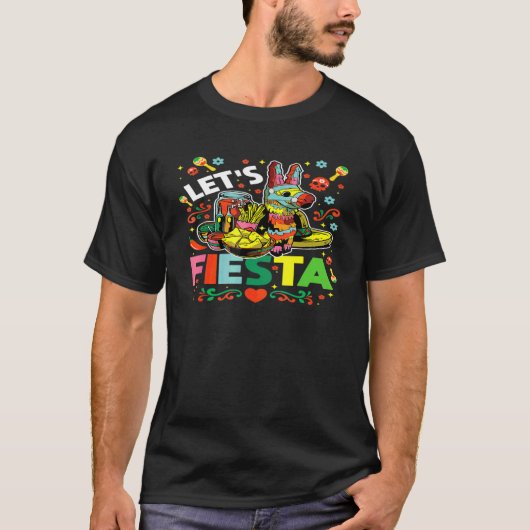 Fiesta Cinco De Mayo Camisa Mexicana Hombre T-Shirt (Vorderseite)
