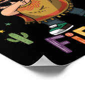 Fiesta Cinco De Mayo Dabbing Mexican Poncho Poster (Ecke)