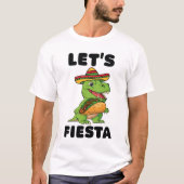 Fiesta Cinco De Mayo Dinosaur Taco T-Rex T-Shirt (Vorderseite)