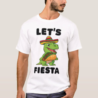 Fiesta Cinco De Mayo Dinosaur Taco T-Rex T-Shirt