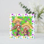 Fiesta - Cinco de Mayo Einladung (Stehend Vorderseite)