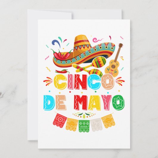 Fiesta Cinco de Mayo Einladung (Vorderseite)