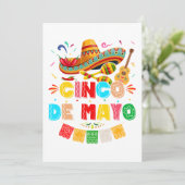 Fiesta Cinco de Mayo Einladung (Stehend Vorderseite)