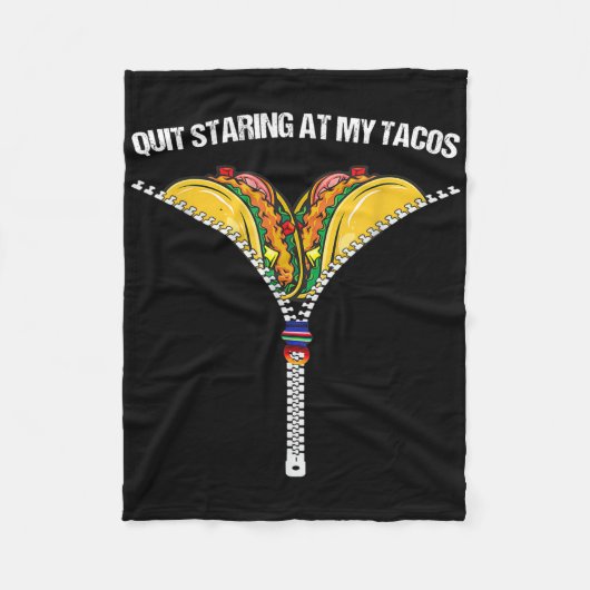 Fiesta Cinco De Mayo Funny Mexican Quit Staring Fleecedecke (Vorderseite)