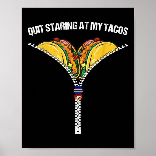 Fiesta Cinco De Mayo Funny Mexican Quit Staring Poster (Vorne)