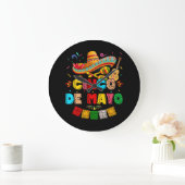 Fiesta Cinco de Mayo Große Wanduhr (Zuhause)
