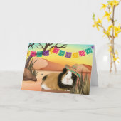 Fiesta Cinco De Mayo Guinea Pig Greeting Card Karte (Gelbe Blume)