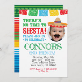 Fiesta, Cinco de mayo Invite mit Foto Einladung