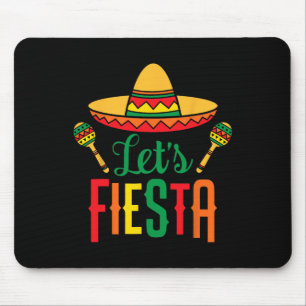 Fiesta Cinco De Mayo Mexican Guitar Sombrero Mousepad