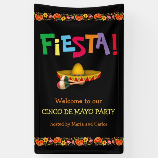 Fiesta! Cinco de Mayo Party (anpassbar) Banner (Vertikal)