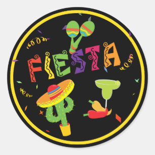 Fiesta Cinco De Mayo Party Stickers