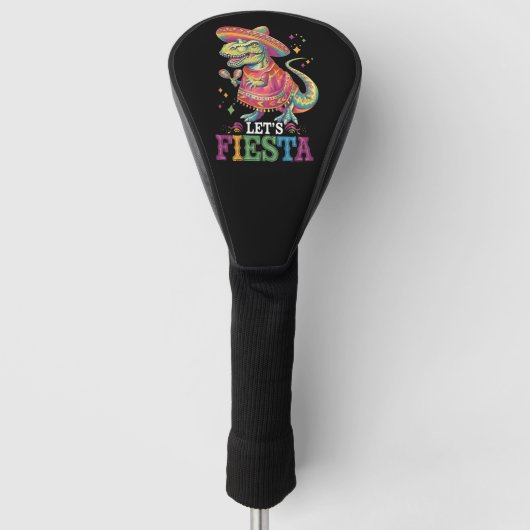Fiesta Cinco De Mayo T Rex Dinosaur Golf Headcover (Vorderseite)