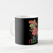 Fiesta Cinco De Mayo T Rex Dinosaur Kaffeetasse (Vorderseite Links)