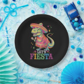 Fiesta Cinco De Mayo T Rex Dinosaur Pappteller (Party)