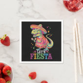 Fiesta Cinco De Mayo T Rex Dinosaur Serviette (Beispiel)