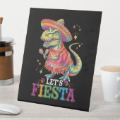 Fiesta Cinco De Mayo T Rex Dinosaur Sockelschild (In Situ)
