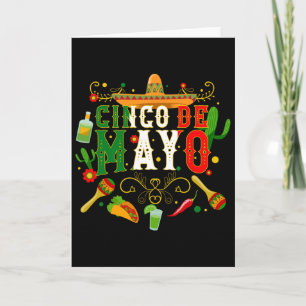Fiesta Cinco De Mayo T-Shirts Männer Frauen Taco Karte