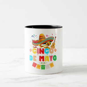 Fiesta Cinco de Mayo Zweifarbige Tasse
