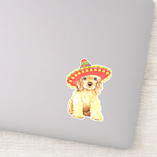 Fiesta Cocker Spanel Vinyl Sticker