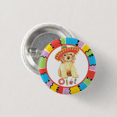 Fiesta Cocker Spaniel Button (Vorne & Hinten)