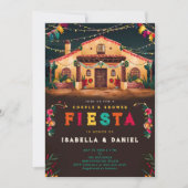 Fiesta Coed Mexican Hacienda Wedding Couple Dusche Einladung (Vorderseite)