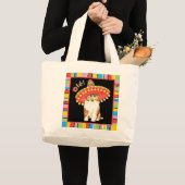 Fiesta Collie Large Tote Bag Jumbo Stoffbeutel (Vorderseite (Produkt))