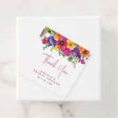 Fiesta Colorful Blume Brautparty Vielen Dank Geschenkanhänger (Beispiel)