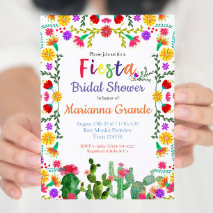 Fiesta Colorful Bridal Dusche Einladung