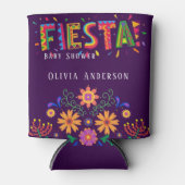 Fiesta Colorful Floral Baby Dusche Vielen Dank Dosenkühler (Vorderseite)