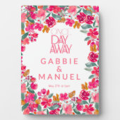 Fiesta Colorful Floral Black Probe Dinner Fotoplatte (Vorderseite)