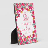 Fiesta Colorful Floral Black Probe Dinner Fotoplatte (Seite)