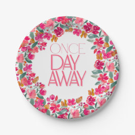 Fiesta Colorful Floral Black Probe Dinner Pappteller