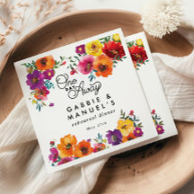 Fiesta Colorful Floral Black Probe Dinner