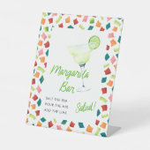 Fiesta Colorful Margarita Bar Sign Sockelschild (Vorderseite)