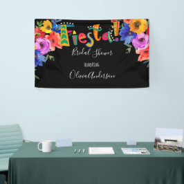 Fiesta Colorful Watercolor Brautparty Banner