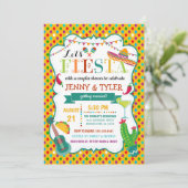 Fiesta Couples Dusche Einladung (Stehend Vorderseite)