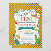 Fiesta Couples Dusche Einladung (Vorne/Hinten)