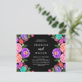 Fiesta Couples Dusche Einladung Postkarte (Stehend Vorderseite)